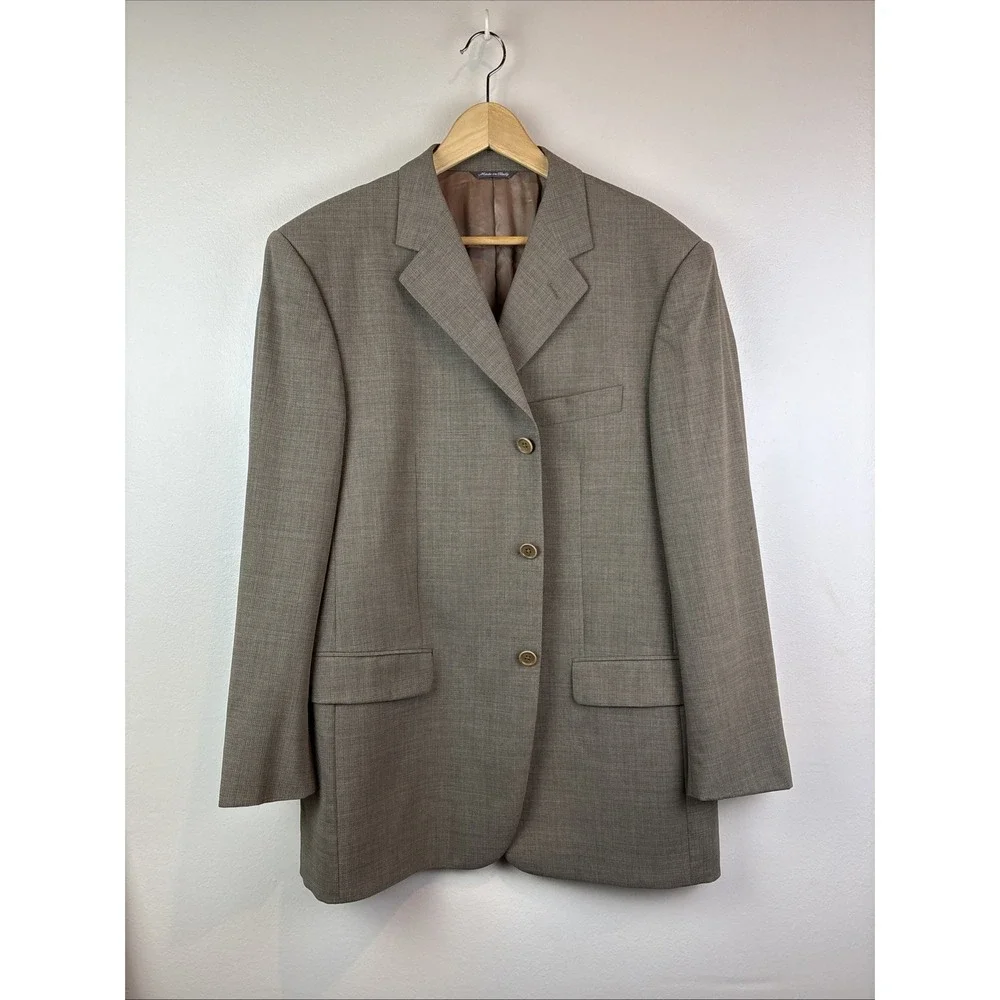 Zillioni Men's Blazer Sport Coat Made In Italy Size‎ 42 Wool Vitale Canonico
